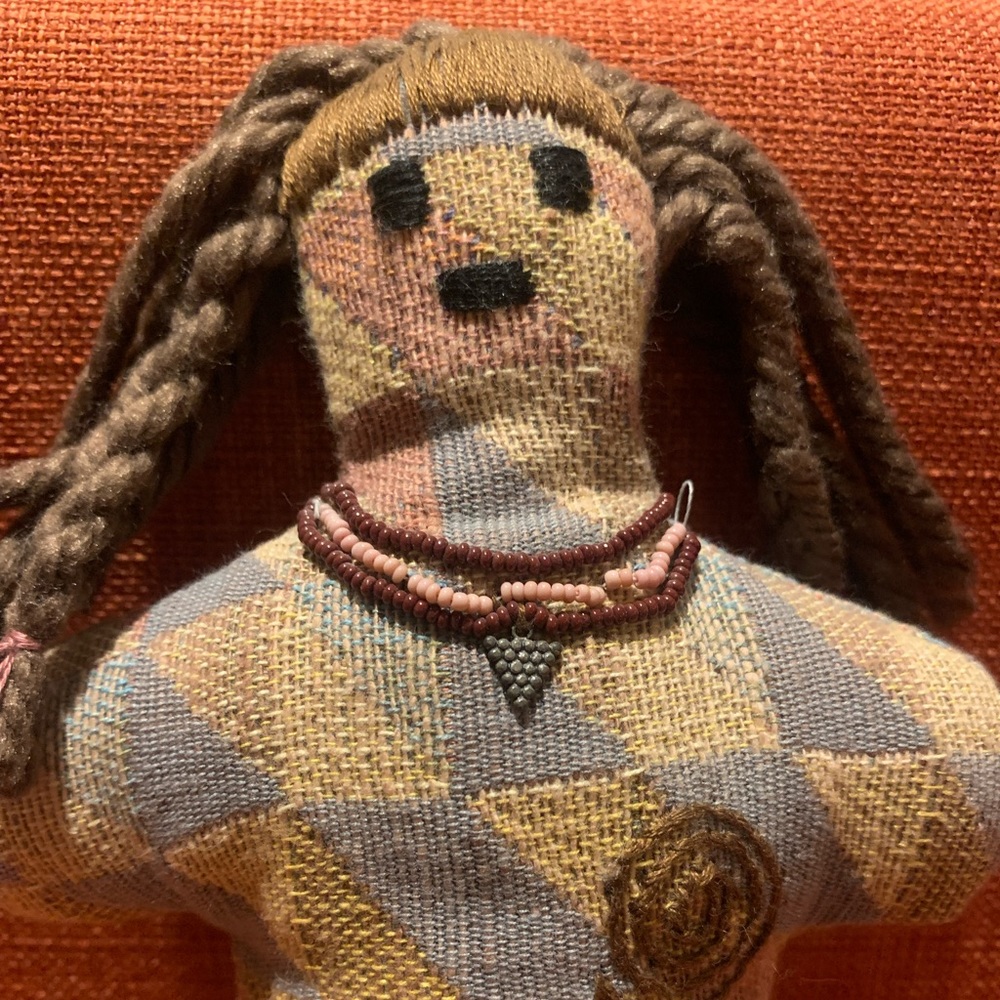 Hand sewn soft Primitive rag doll